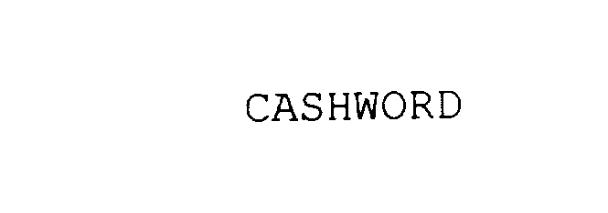 Trademark Logo CASHWORD