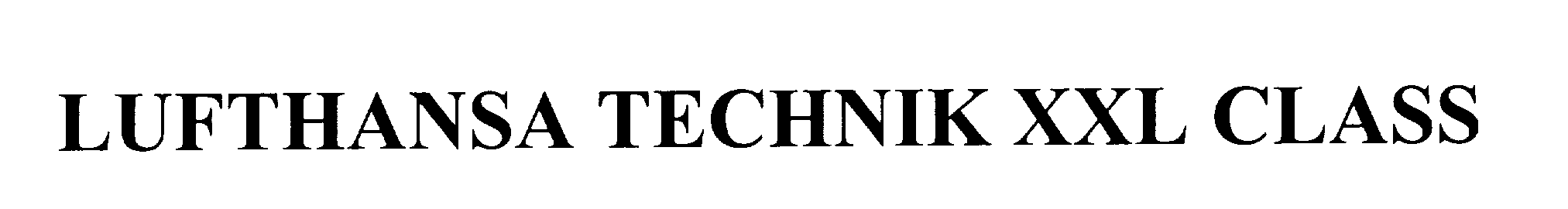 Trademark Logo LUFTHANSA TECHNIK XXL CLASS