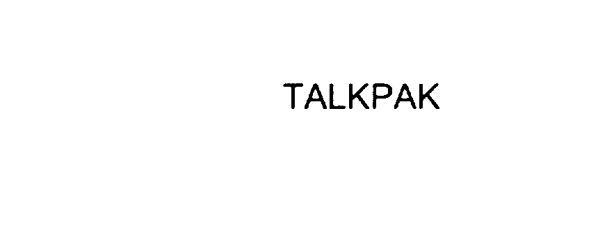 Trademark Logo TALKPAK