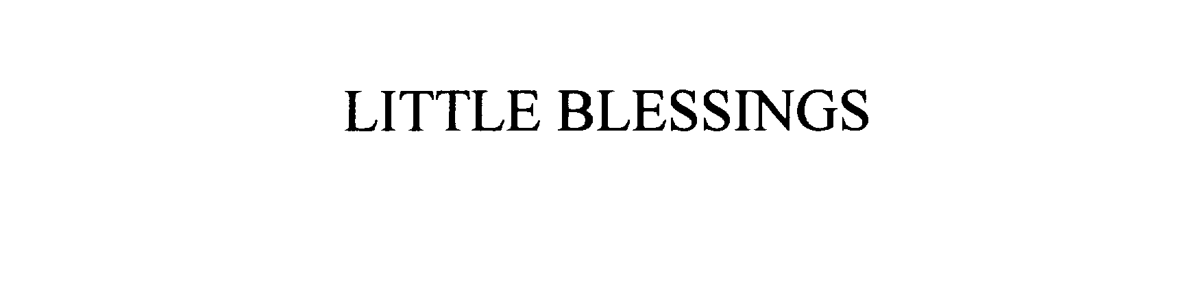 Trademark Logo LITTLE BLESSINGS