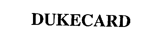 Trademark Logo DUKECARD