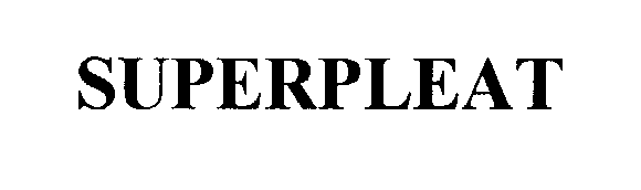 Trademark Logo SUPERPLEAT