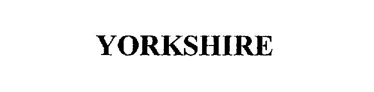 Trademark Logo YORKSHIRE