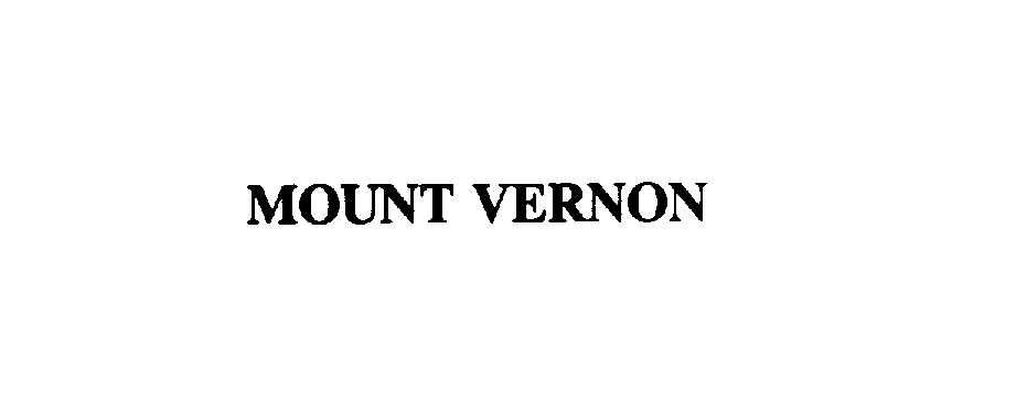 Trademark Logo MOUNT VERNON