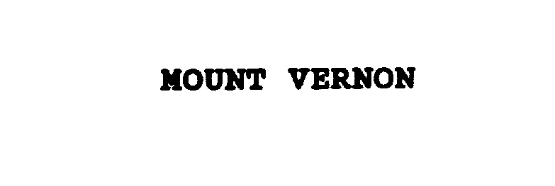 Trademark Logo MOUNT VERNON