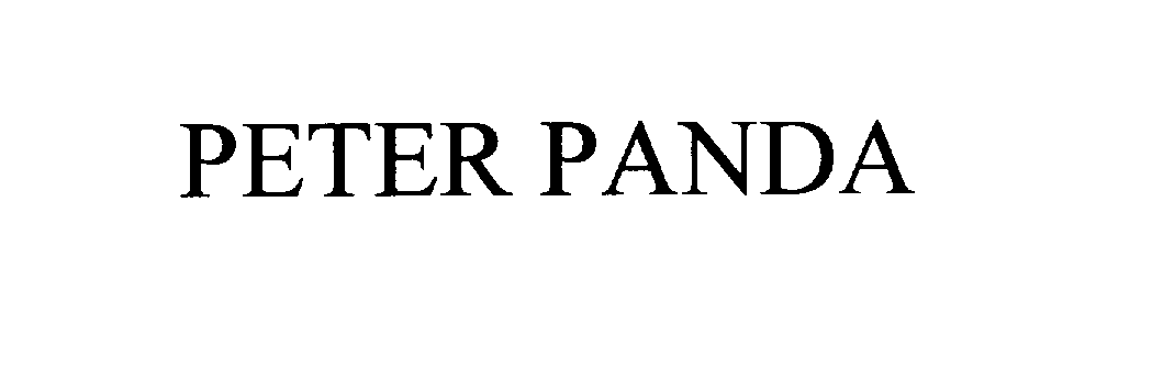 Trademark Logo PETER PANDA