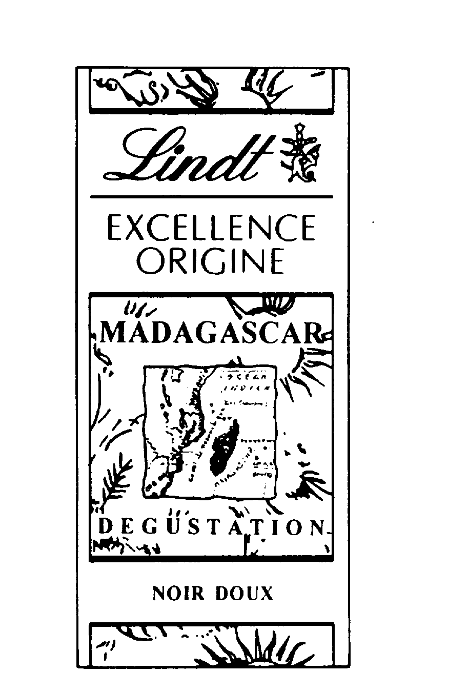  LINDT EXCELLENCE ORIGINE MADAGASCAR DEGUSTATION NOIR DOUX