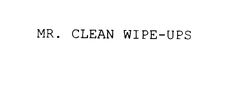  MR. CLEAN WIPE-UPS
