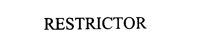 Trademark Logo RESTRICTOR