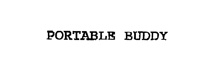 Trademark Logo PORTABLE BUDDY