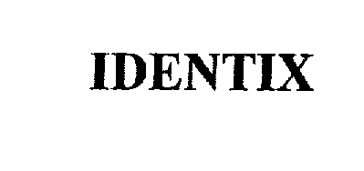 Trademark Logo IDENTIX