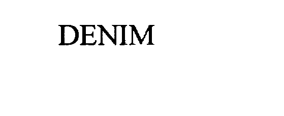 Trademark Logo DENIM