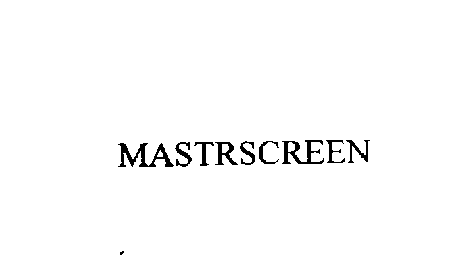  MASTRSCREEN