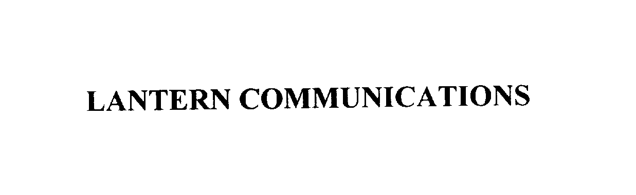 Trademark Logo LANTERN COMMUNICATIONS