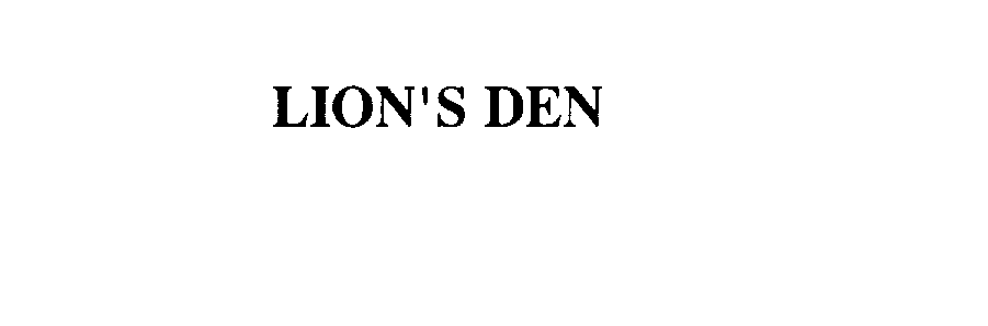 Trademark Logo LION'S DEN