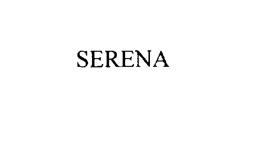 Trademark Logo SERENA