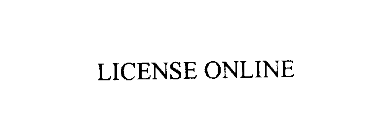 Trademark Logo LICENSE ONLINE