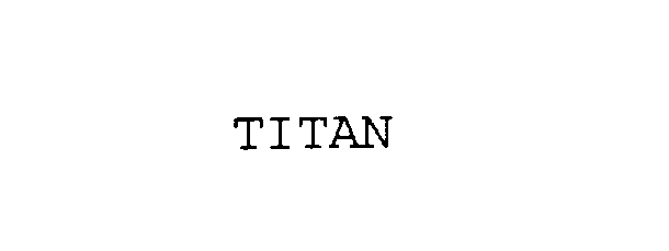 Trademark Logo TITAN