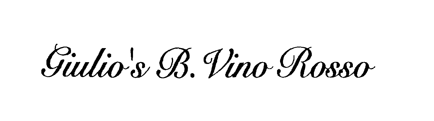Trademark Logo GIULIO'S B. VINO ROSSO
