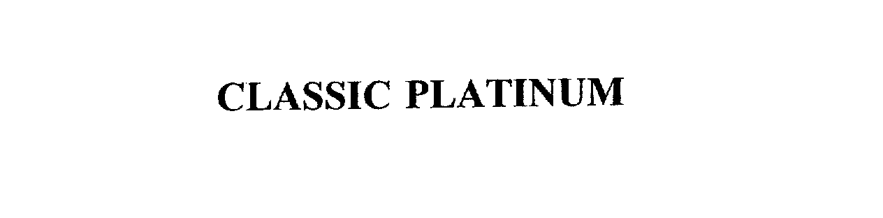  CLASSIC PLATINUM