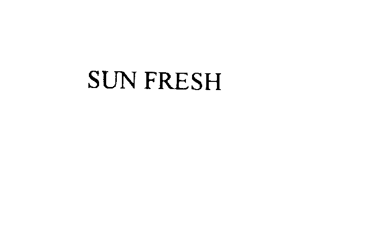 Trademark Logo SUN FRESH