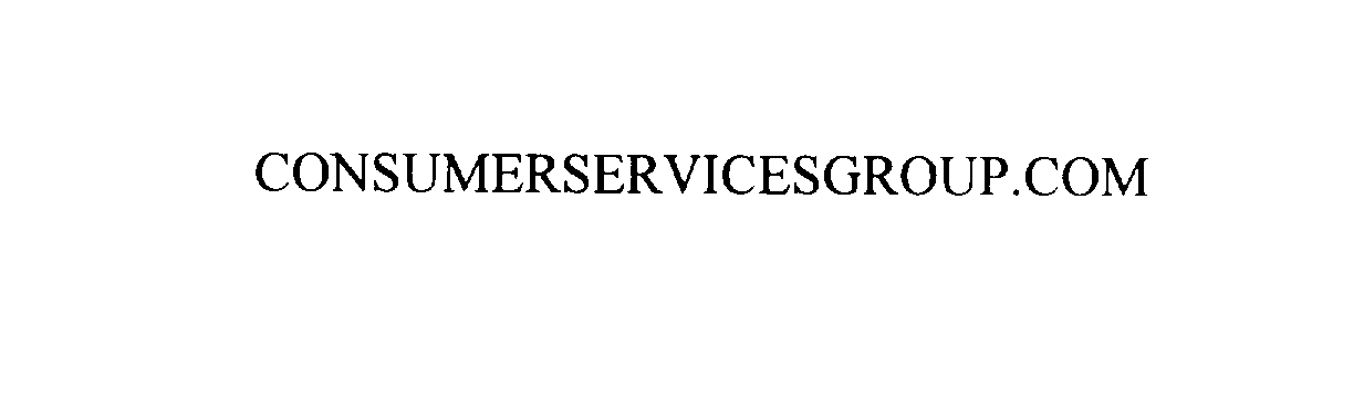 Trademark Logo CONSUMERSERVICESGROUP.COM