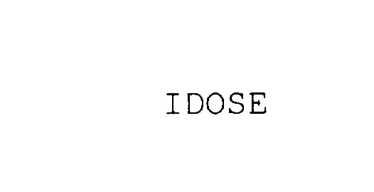 Trademark Logo IDOSE