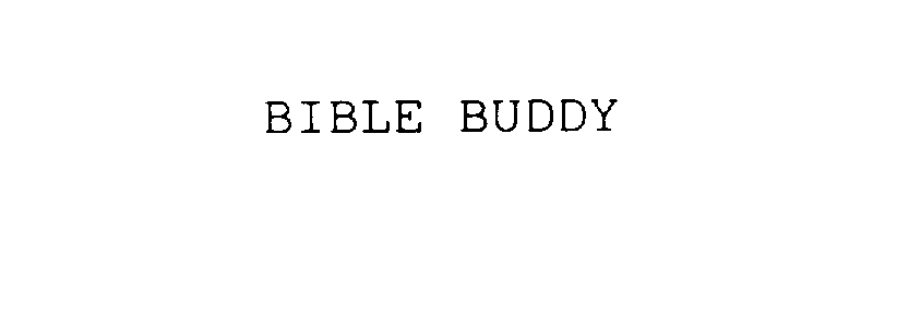 Trademark Logo BIBLE BUDDY