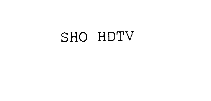  SHO HDTV