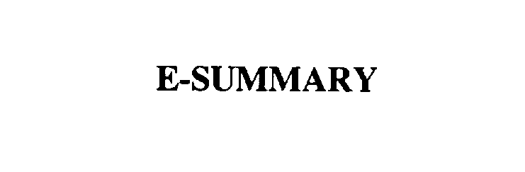  E-SUMMARY