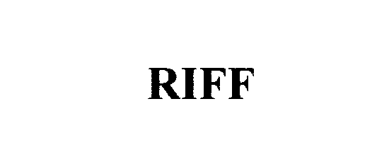 Trademark Logo RIFF