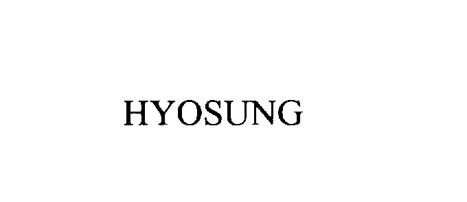 Trademark Logo HYOSUNG