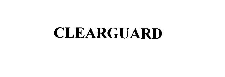 Trademark Logo CLEAR GUARD