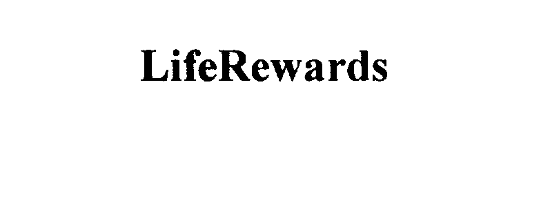 Trademark Logo LIFEREWARDS