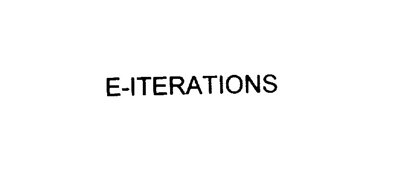  E-ITERATIONS