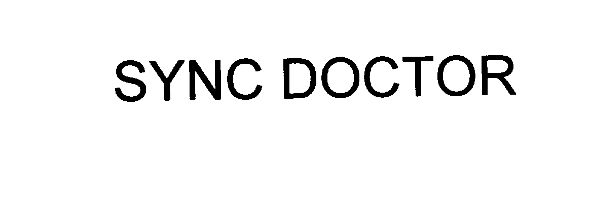 Trademark Logo SYNC DOCTOR