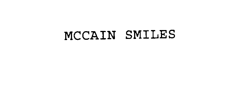  MCCAIN SMILES