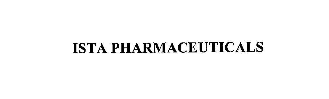 Trademark Logo ISTA PHARMACEUTICALS