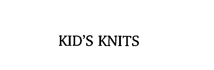  KID'S KNITS