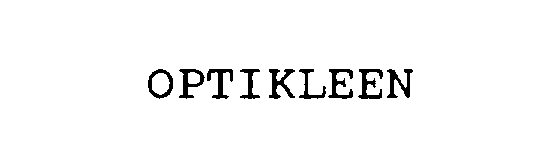 Trademark Logo OPTIKLEEN