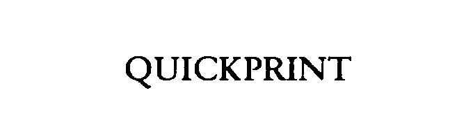 Trademark Logo QUICKPRINT