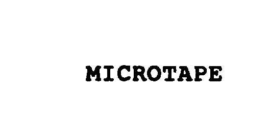 Trademark Logo MICROTAPE