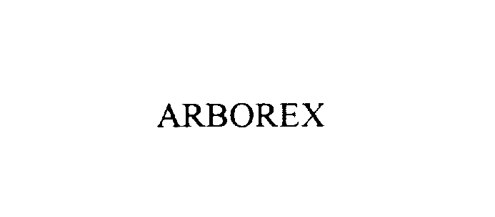 Trademark Logo ARBOREX