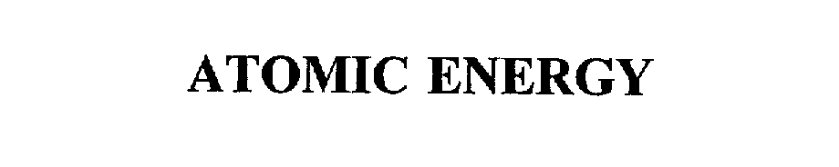Trademark Logo ATOMIC ENERGY
