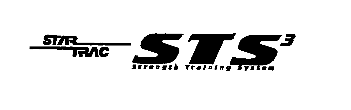 Trademark Logo STAR TRAC STS3 STRENGTH TRAINING SYSTEM