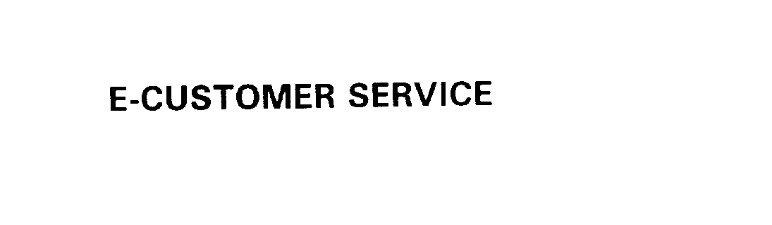 Trademark Logo E-CUSTOMER SERVICE