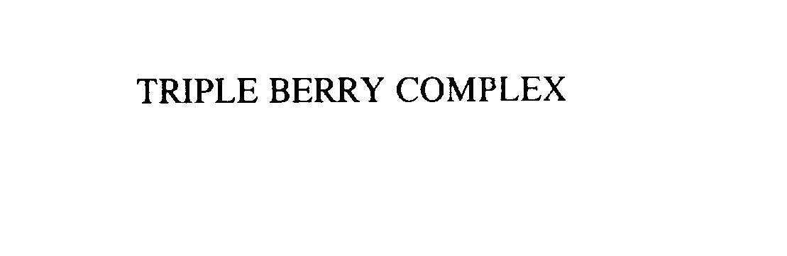  TRIPLE BERRY COMPLEX