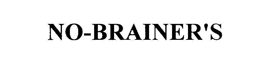 Trademark Logo NO-BRAINER'S