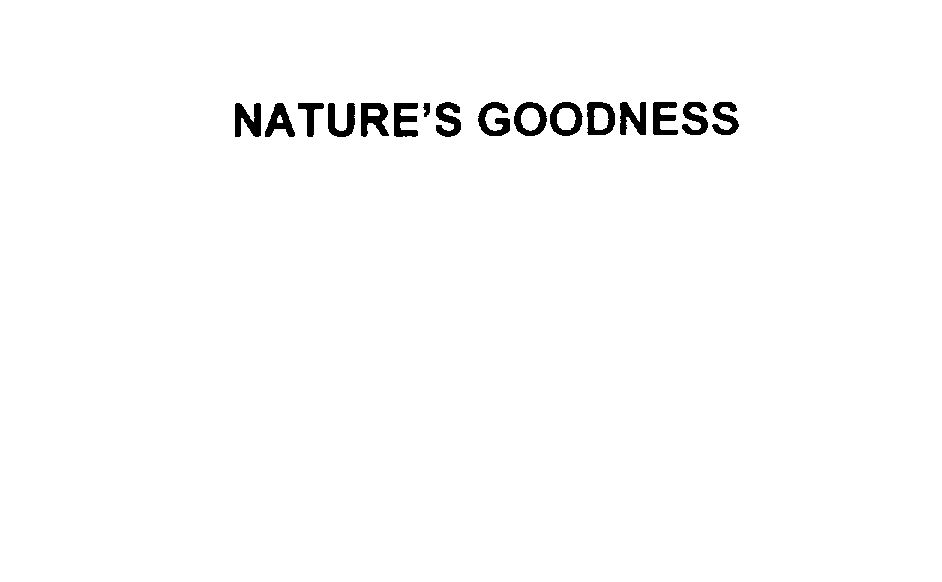  NATURE'S GOODNESS