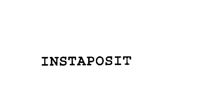Trademark Logo INSTAPOSIT